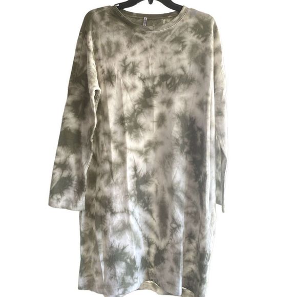 Hansoll Textile olive white French terry sleeve 15 length 34 brand New no tag - Picture 2 of 6